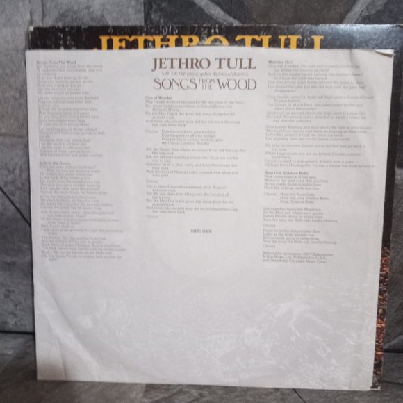 Jethro Tull Songs From The Wood Vinyl Record CHR 1152  Year 1977 - Picture 7 of 10